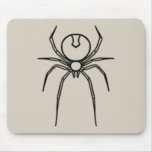 Spider - Bone White and Bat Black Mouse Pad