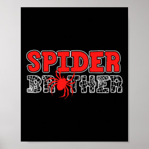 Spider Brother Kid Spidey Birthday Matching Family Poster