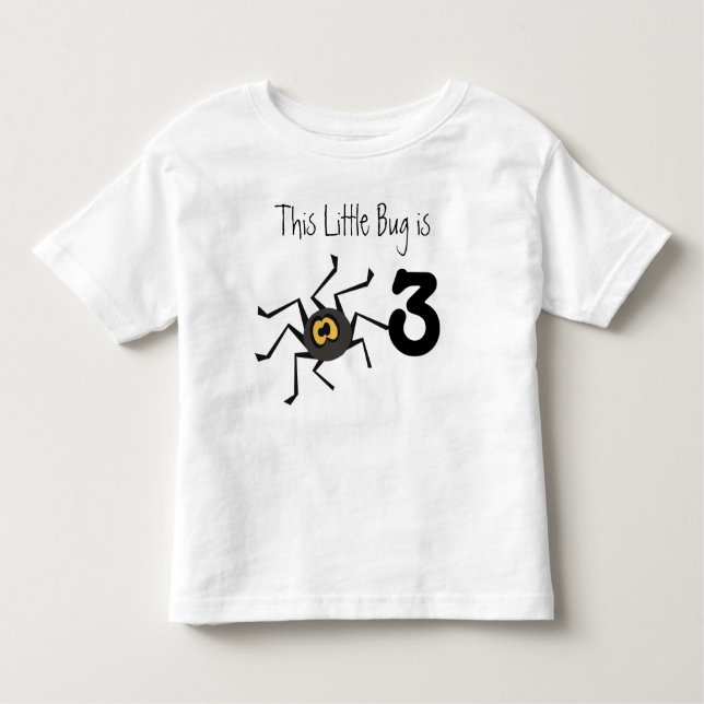 Spider Bug Customisable Birthday T-shirt (Front)