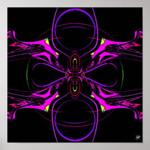 Spider-butterfly spaceship (pareidolia) poster