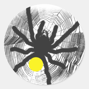 spider classic round sticker