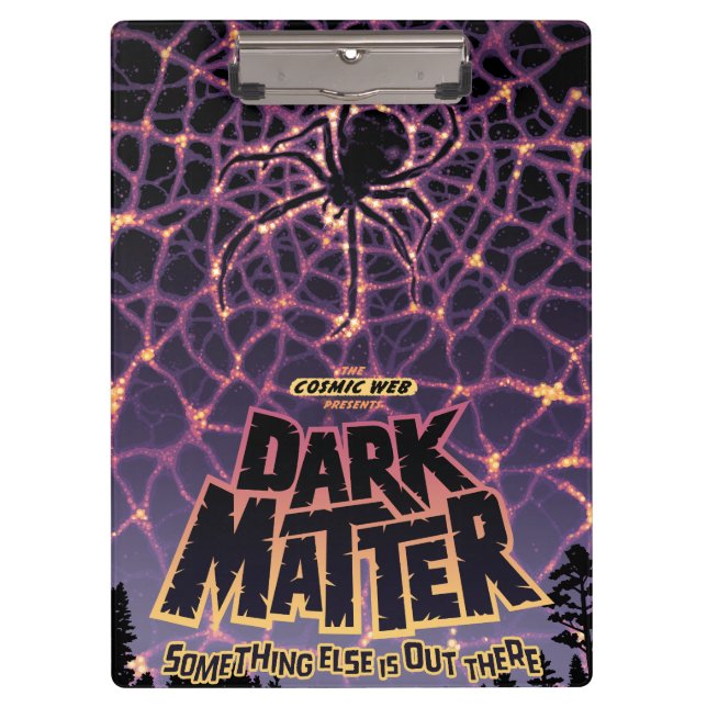 Spider Cosmic Web, Halloween Galaxy of Horrors Clipboard (Front)
