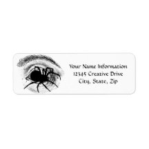 Spider Crawling Out of Eye Socket Return Address
