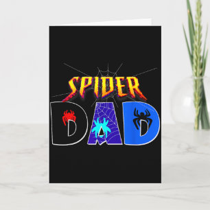 Spider Dad Shirt Birthday Fathers Day Halloween Co Card