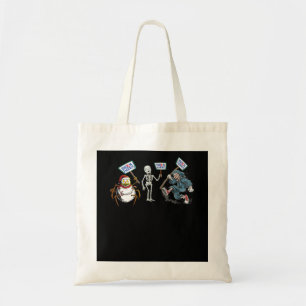 Spider Dead skull Running Skeleton Snowman Spider Tote Bag