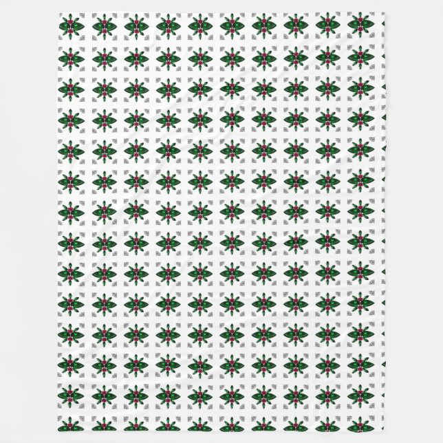 Spider Design Fleece Blanket (Front)
