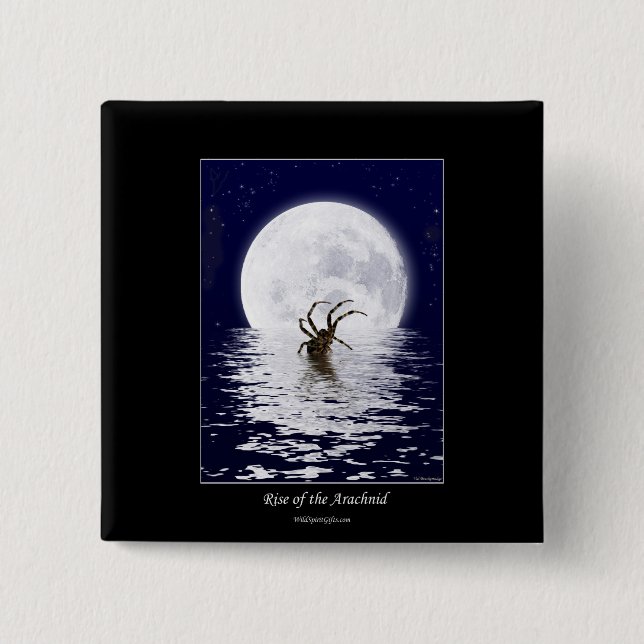 Spider Design Gifts 15 Cm Square Badge (Front)