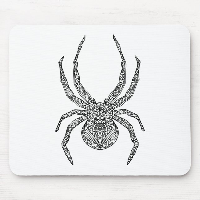 Spider Doodle Mouse Pad (Front)