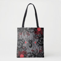 Spider Floral design Gothic style