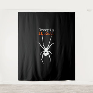 Spider G Funny Halloween Costume - Creepin It Real Tapestry
