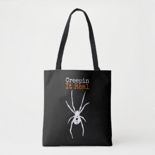 Spider G Funny Halloween Costume - Creepin It Real Tote Bag