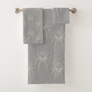 Spider - Ghost Grey and Bone White Bath Towel Set