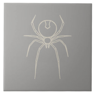 Spider - Ghost Grey and Bone White Ceramic Tile