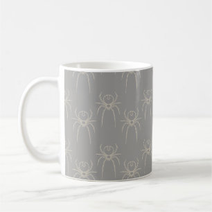 Spider - Ghost Grey and Bone White Coffee Mug