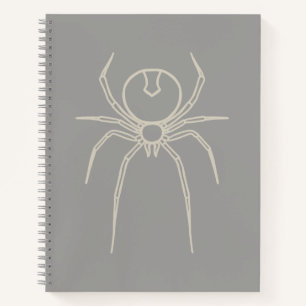 Spider - Ghost Grey and Bone White Notebook