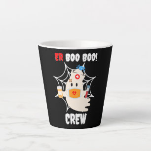 Spider Gift Boo Crew Nurse Halloween Cute Spider Latte Mug
