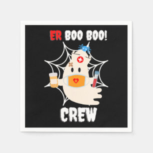 Spider Gift   Boo Crew Nurse Halloween Cute Spider Napkin