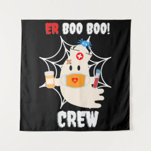 Spider Gift Boo Crew Nurse Halloween Cute Spider Tapestry