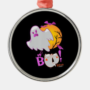 Spider Gift Boo Ghost Bats Spider Creepy Halloween Metal Ornament