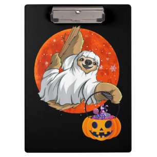 Spider Gift Boo Halloween With Pumpkin Clipboard