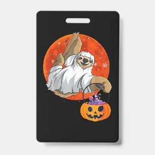 Spider Gift Boo Halloween With Pumpkin ID Badge