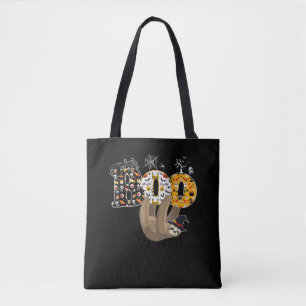 Spider Gift Boo Halloween With Sloth Witch Hat Tote Bag