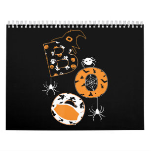 Spider Gift  Boo Mask Spider Witch Hat Pumpkin Calendar