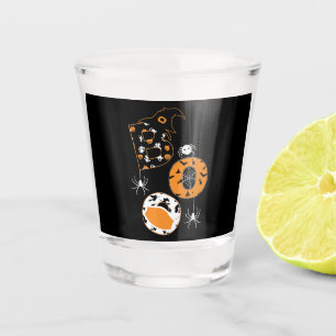 Spider Gift Boo Mask Spider Witch Hat Pumpkin Shot Glass