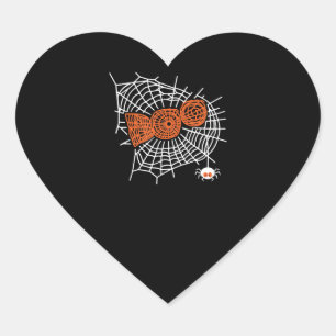 Spider Gift Boo Spider Web For Woman Funny Heart Sticker