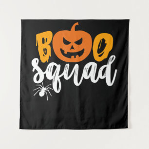 Spider Gift Boo Squad - Pumpkin Spider Halloween Tapestry