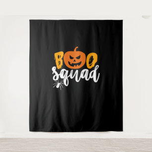 Spider Gift   Boo Squad - Pumpkin Spider Halloween Tapestry