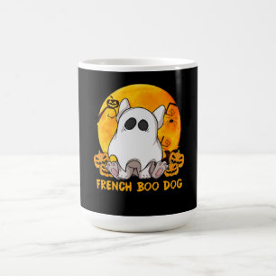 Spider Gift French Boo Bulldog With Pumpkin Spider Coffee Mug
