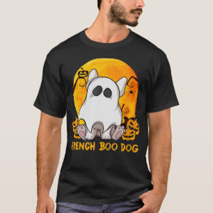 Spider Gift French Boo Bulldog With Pumpkin Spider T-Shirt