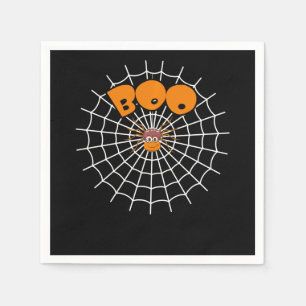 Spider Gift Funny Boo Spider Web Halloween Napkin