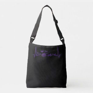 Spider Gift   Funny Heartbeat Line Halloween Crossbody Bag