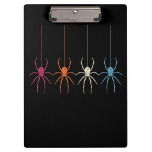 Spider Gift Halloween 2020 Vintage Spider Web Clipboard