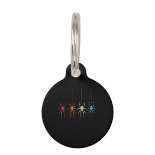Spider Gift Halloween 2020 Vintage Spider Web Pet Tag