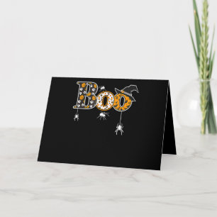 Spider Gift Halloween Boo Spider Card