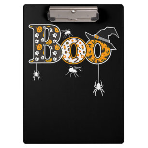 Spider Gift Halloween Boo Spider Clipboard