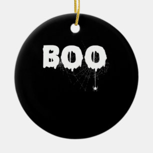 Spider Gift   Halloween Funny Scary Little Spider Ceramic Ornament