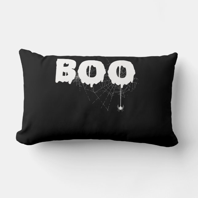 Spider Gift | Halloween Funny Scary Little Spider Lumbar Cushion (Front)