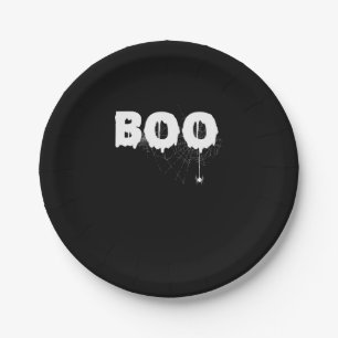 Spider Gift Halloween Funny Scary Little Spider Paper Plate
