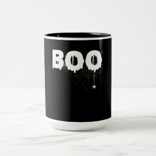 Spider Gift Halloween Funny Scary Little Spider Two-Tone Coffee Mug
