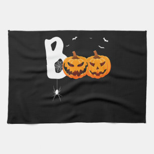 Spider Gift Halloween Pumpkins Spider Tea Towel