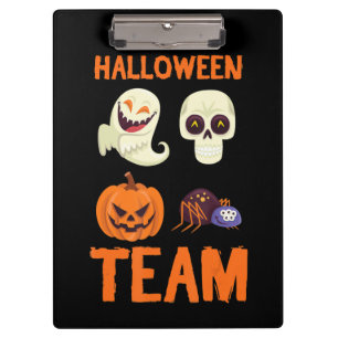 Spider Gift   Halloween Team Pumpkin Ghost Spider Clipboard