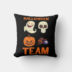 Spider Gift Halloween Team Pumpkin Ghost Spider Cushion