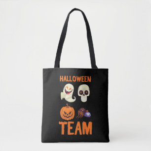 Spider Gift Halloween Team Pumpkin Ghost Spider Tote Bag