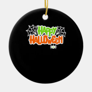 Spider Gift Happy Halloween Colourful Cute Spide Ceramic Ornament