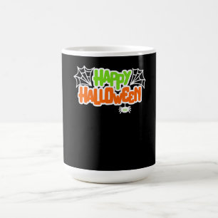 Spider Gift Happy Halloween Colourful Cute Spide Coffee Mug
