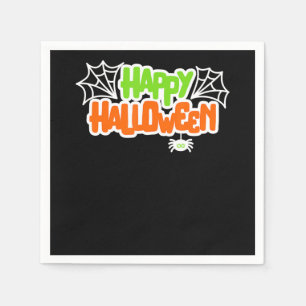 Spider Gift   Happy Halloween Colourful Cute Spide Napkin